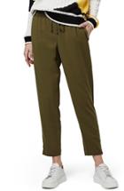Women's Topshop Contrast Piped Ankle Zip Jogger Pants