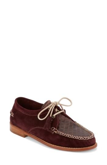 Women's G.h. Bass & Co. 'winnie' Leather Oxford .5 M - Purple