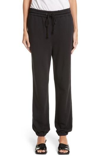Women's Helmut Lang Cotton Sweatpants - Black
