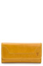 Women's Frye 'melissa' Continental Wallet - Yellow