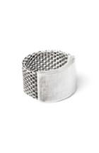 Men's Title Of Work Adjustable Macro Mesh Ring