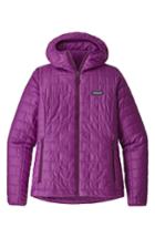 Women's Patagonia Nano Puff Hooded Water Resistant Jacket - Purple