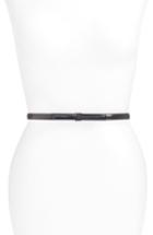 Women's Kate Spade New York Bow Skinny Patent Leather Belt