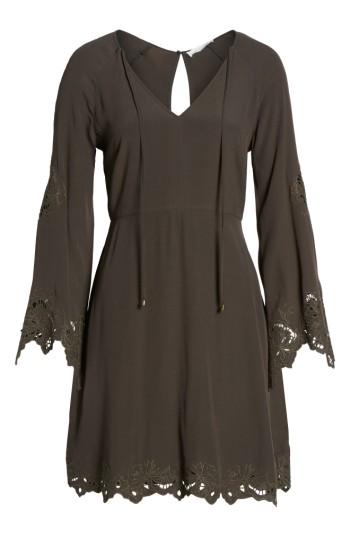 Women's Astr The Label Fern Fit & Flare Dress - Grey