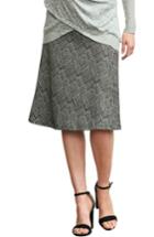 Women's Maternal America Print A-line Maternity Skirt - Ivory