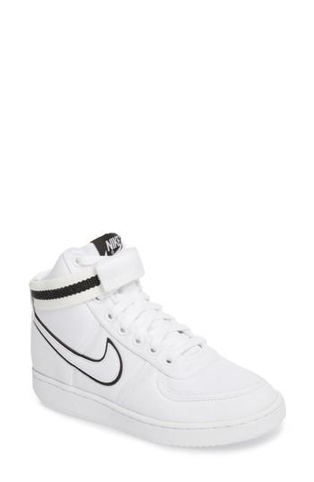 Women's Nike Vandal High Top Sneaker M - White