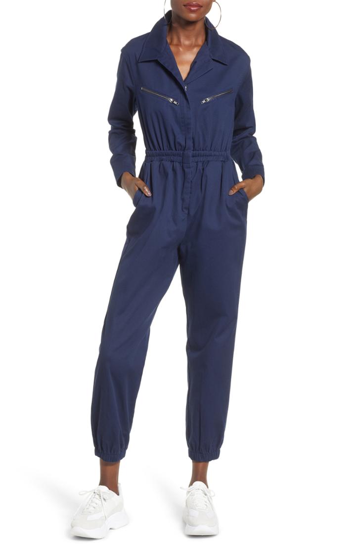 Women's Ten Sixty Sherman Twill Workwear Jumpsuit - Blue