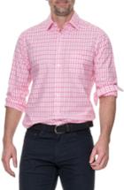 Men's Rodd & Gunn Shorecliffe Regular Fit Gingham Sport Shirt - Pink