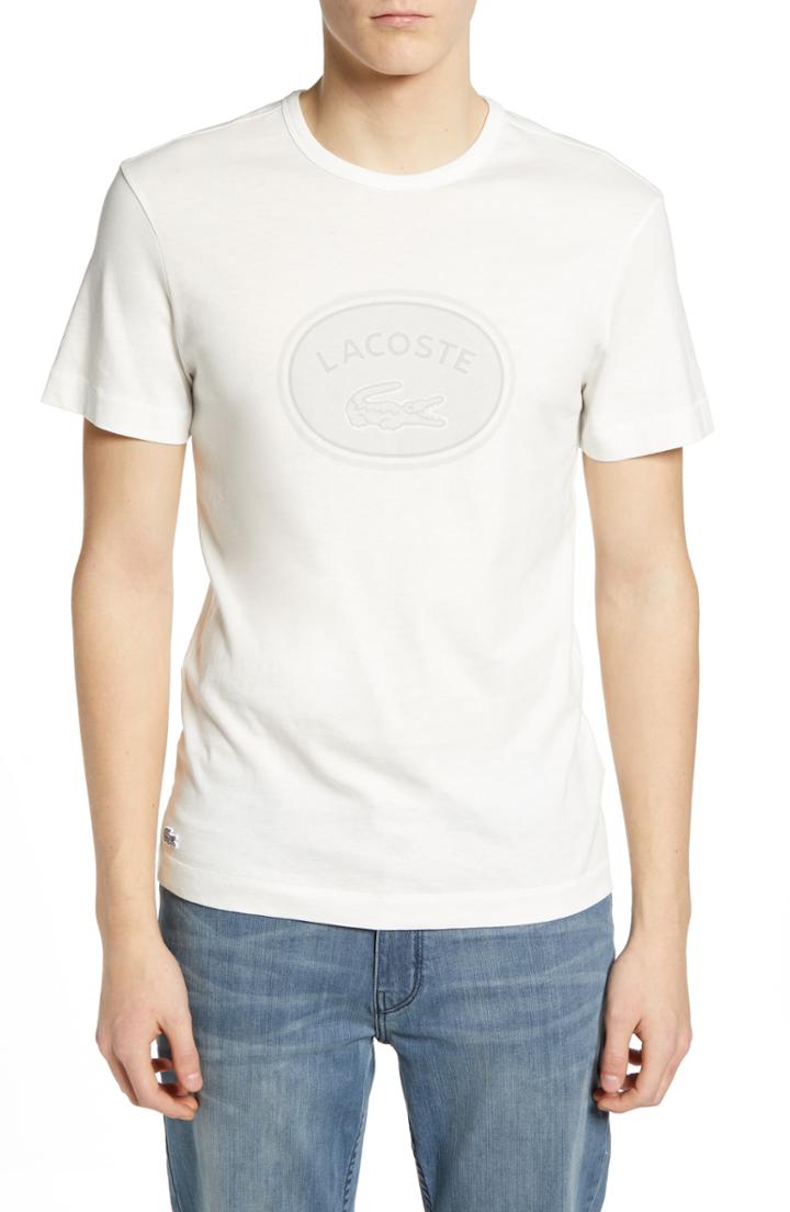 Men's Lacoste Regular Fit Logo T-shirt (3xl) - White
