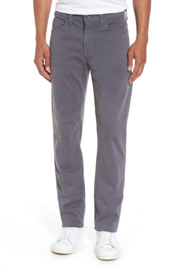 Men's Fidelity Denim Jimmy Havana Slim Straight Leg Twill Pants X 34 - Grey