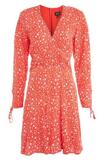 Women's Topshop Rocket Man Tea Dress Us (fits Like 0-2) - Red