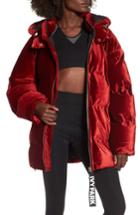 Women's Ivy Park Velvet Puffer Jacket - Red