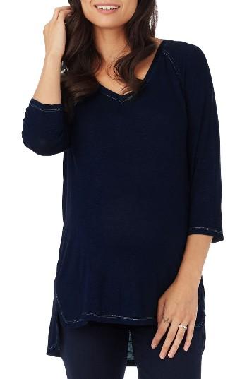 Women's Rosie Pope 'santa Monica' Maternity Tee - Blue