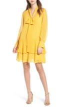 Women's Chelsea28 Tie Front Shirtdress, Size - Yellow