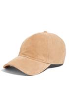 Women's Rag & Bone Marilyn Suede Baseball Cap - Grey