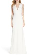 Women's Badgley Mischka Illusion Back Gown