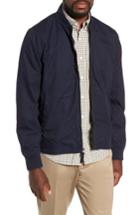 Men's J.crew Relaxed Straight Hem Bomber Jacket - Blue