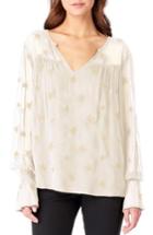 Women's Michael Stars Embroidered Bell Sleeve Top