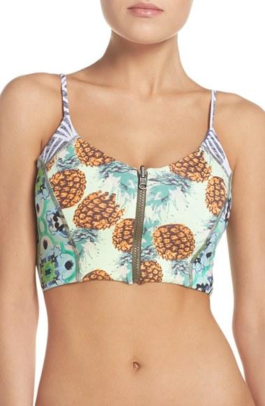 Women's Maaji 'slims Bliss' Reversible Front Zip Bikini Top