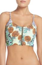 Women's Maaji 'slims Bliss' Reversible Front Zip Bikini Top