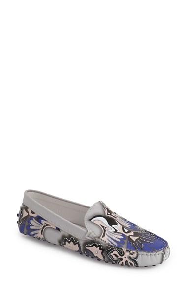 Women's Tod's 'gommini' Driving Moccasin Us / 37eu - Grey