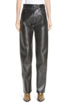 Women's Kwaidan Editions Faux Leather Moto Pants Us / 42 Fr - Black
