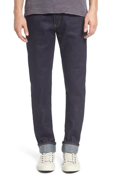 Men's Naked & Famous Denim 'weird Guy' Slim Fit Selvedge Jeans - Blue