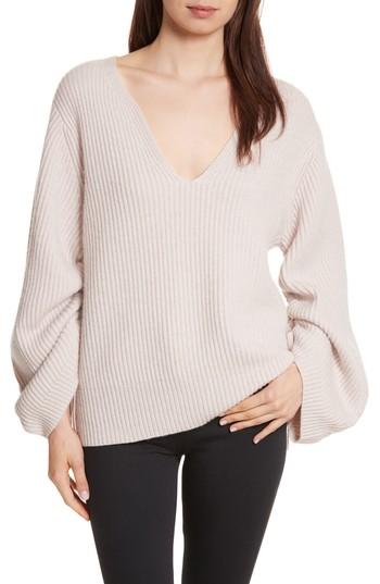 Women's Brochu Walker Anneka Wool & Cashmere Puff Sleeve Sweater
