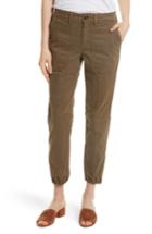 Women's La Vie Rebecca Taylor Crop Twill Utility Pants - Green