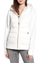 Women's Michael Michael Kors Hybrid Hooded Down Jacket - White
