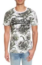 Men's Superdry Shirt Shop Aop T-shirt - White