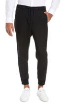 Men's The Kooples Straight Leg Woven Jogger Pants Eu - Black