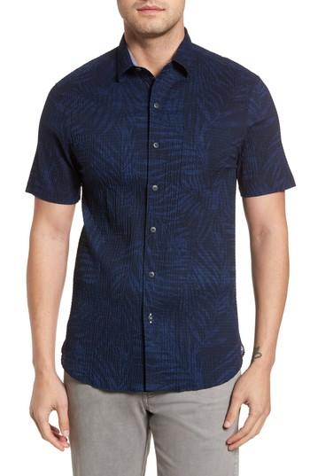 Men's Tommy Bahama Vero Fronds Sport Shirt, Size - Blue
