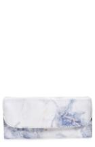 Violet Ray New York Multi Pouch Makeup Roll Bag, Size - Blue Marble