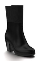Women's Shoes Of Prey Block Heel Boot .5 B - Black