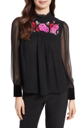 Women's Kate Spade New York Delilah Silk Top - Black