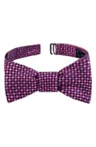 Men's Ted Baker London Geo Print Silk Bow Tie, Size - Pink