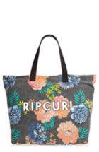 Rip Curl Delilah Floral Print Beach Tote - Black