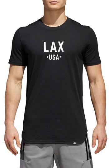 Men's Adidas Elevate La T-shirt - Black