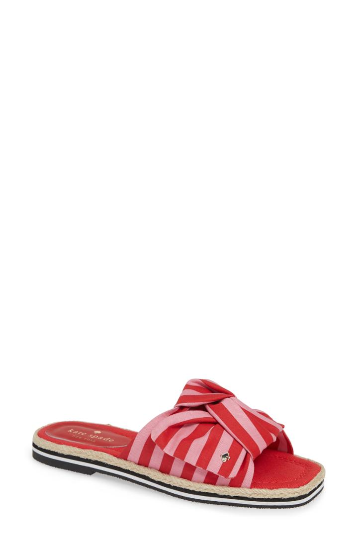 Women's Kate Spade New York Caliana Stripe Slide Sandal M - Pink