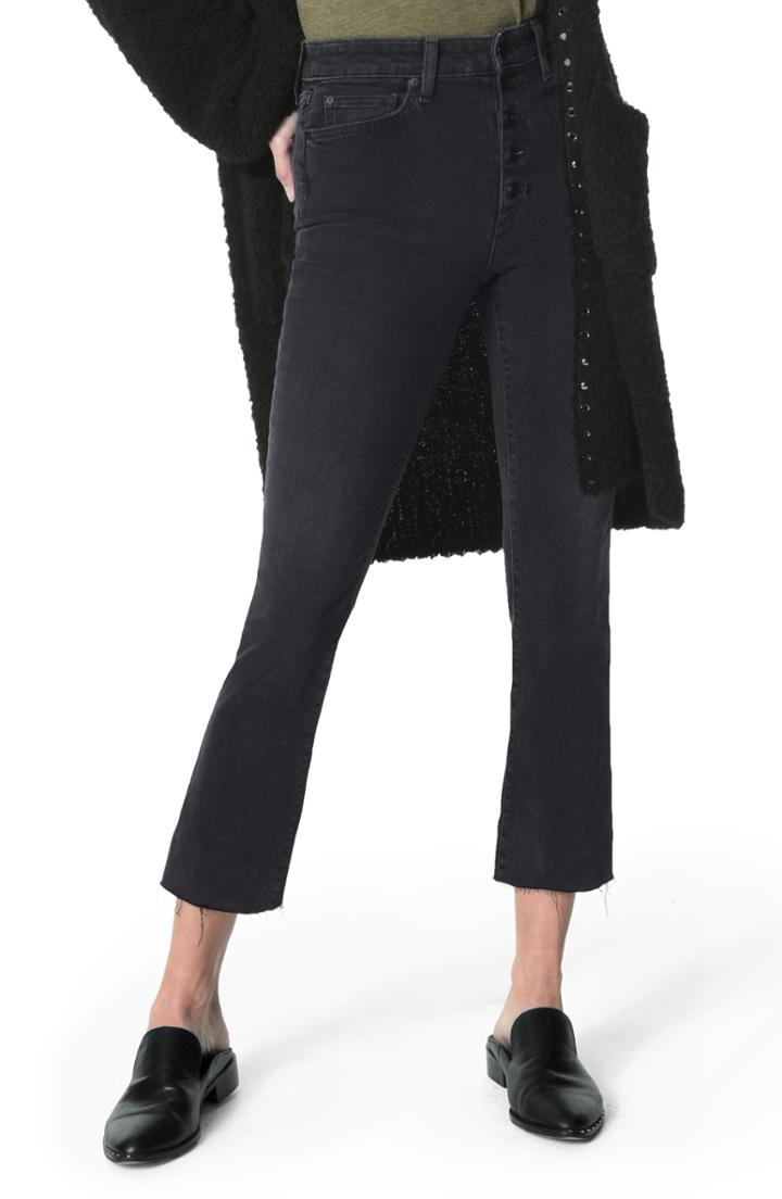 Women's Joe's The Callie High Waist Crop Flare Jeans - Black