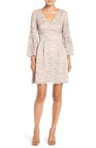 Women's Eliza J Lace Fit & Flare Dress - Grey