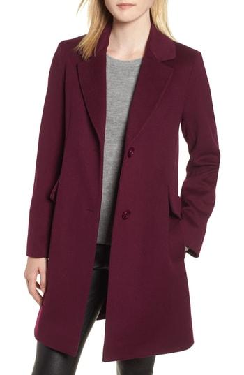 Women's Fleurette Notch Collar Wool Coat