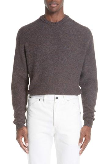 Men's Lemaire Crew Seamless Merino Sweater - Grey