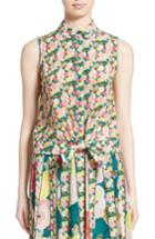 Women's Lafayette 148 New York Tisha Floral Silk Blouse