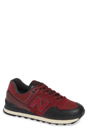 Men's New Balance 574 Classic Sneaker D - Burgundy