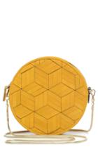 Welden Mini Meridian Suede Crossbody Bag - Yellow