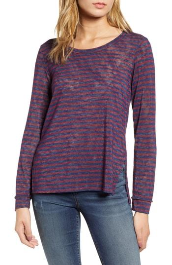 Women's Project Social T Tashi Stripe Reverse Seam Tee - Blue