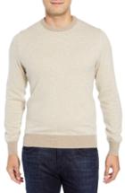 Men's Luciano Barbera Crewneck Cashmere Sweater Us / 54 Eu - Beige