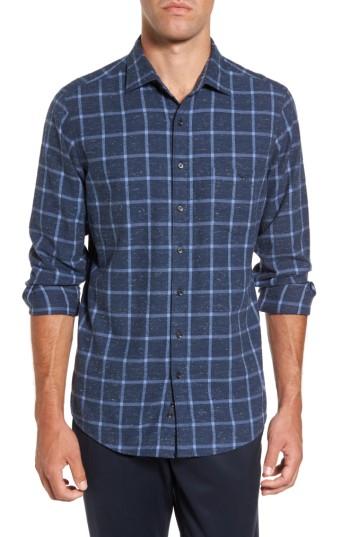 Men's Rodd & Gunn Sports Fit Windowpane Sport Shirt - Blue